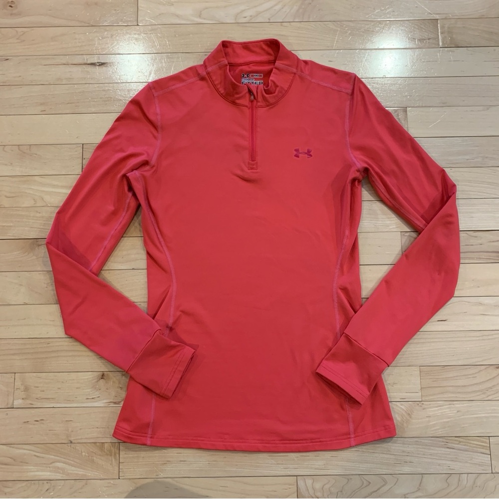Under Armour women’s size medium fitted ColdGear shirt long sleeve athletic